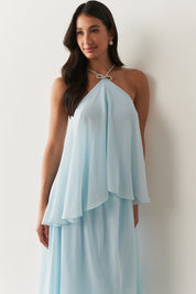 Vestido de Festa Longo em Camadas - Barcelona Serenity