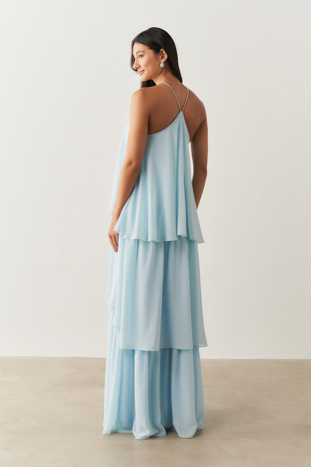 Vestido de Festa Longo em Camadas - Barcelona Serenity