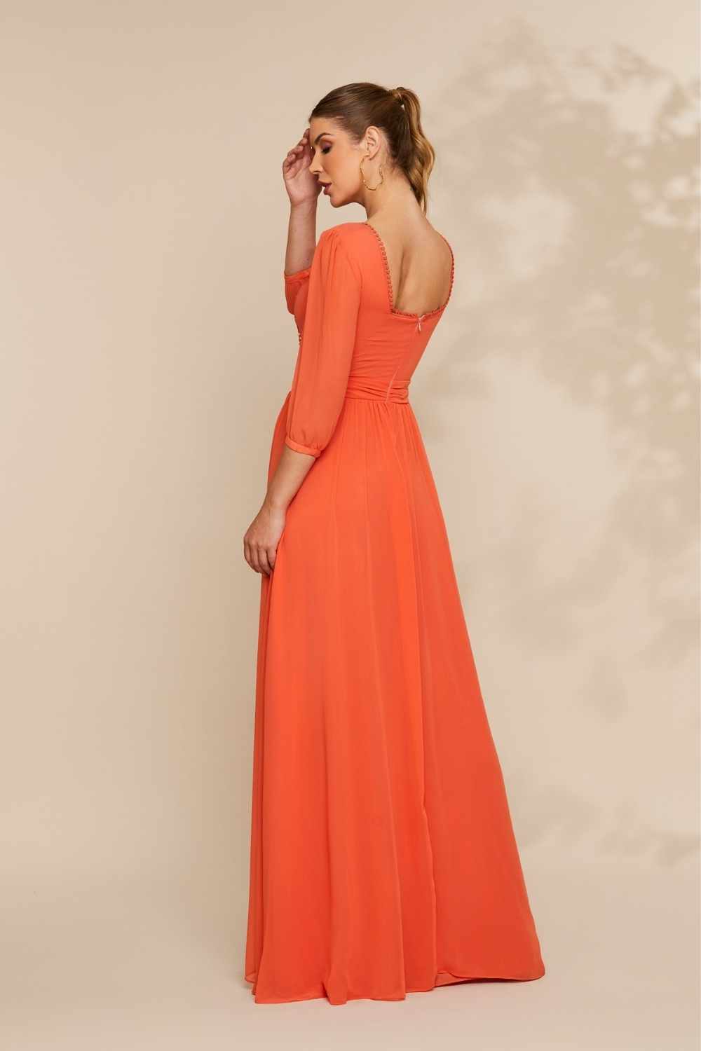 Vestido de Festa Longo -  Daiane Coral