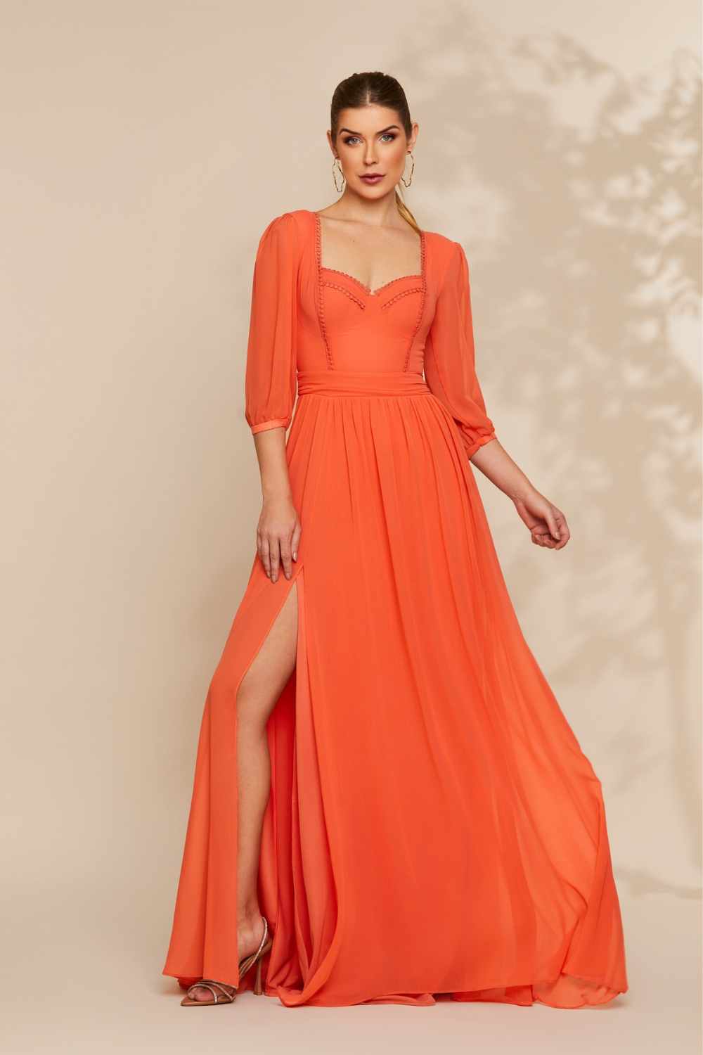 Vestido de Festa Longo -  Daiane Coral